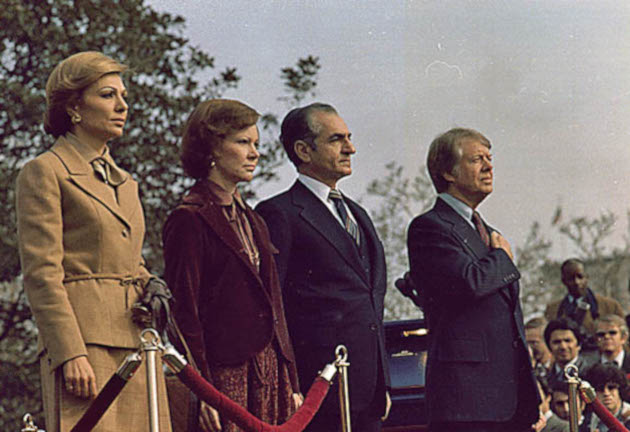 107 Jimmy and Rosalynn Carter host Shah and Shahbanu of Iran 1977