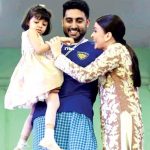 Abhishek Bachchan With His Wife And Daughter